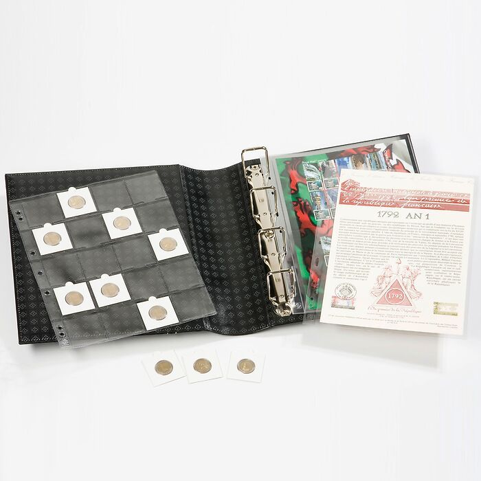 Альбом для монет без листов с защитным шубером, формат "Grande Gigant", Черный, Классический дизайн, LEUCHTTURM, 306703 — Фото №2