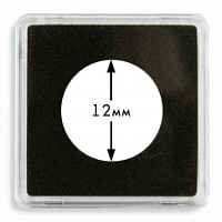 Квадратные капсулы "QUADRUM MINI" для монет Ø 12 мм, LEUCHTTURM, 360948 — Фото №1