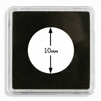 Квадратные капсулы "QUADRUM MINI" для монет Ø 10 мм, LEUCHTTURM, 360946 — Фото №1