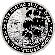 1 доллар 2022 года Тувалу «Черный флаг — Восходящее Солнце» — Фото №1