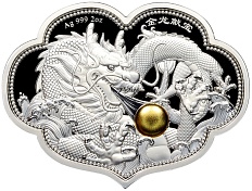 5 долларов 2023 года Самоа «Золотой дракон несущий сокровища» — Фото №1