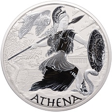 5 долларов 2022 года Тувалу «Боги Олимпа — Афина» — Фото №1