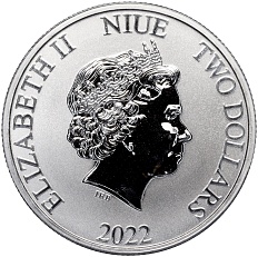 2 доллара 2022 года Ниуэ «Пираты Карибского моря — Месть Королевы Анны» — Фото №2
