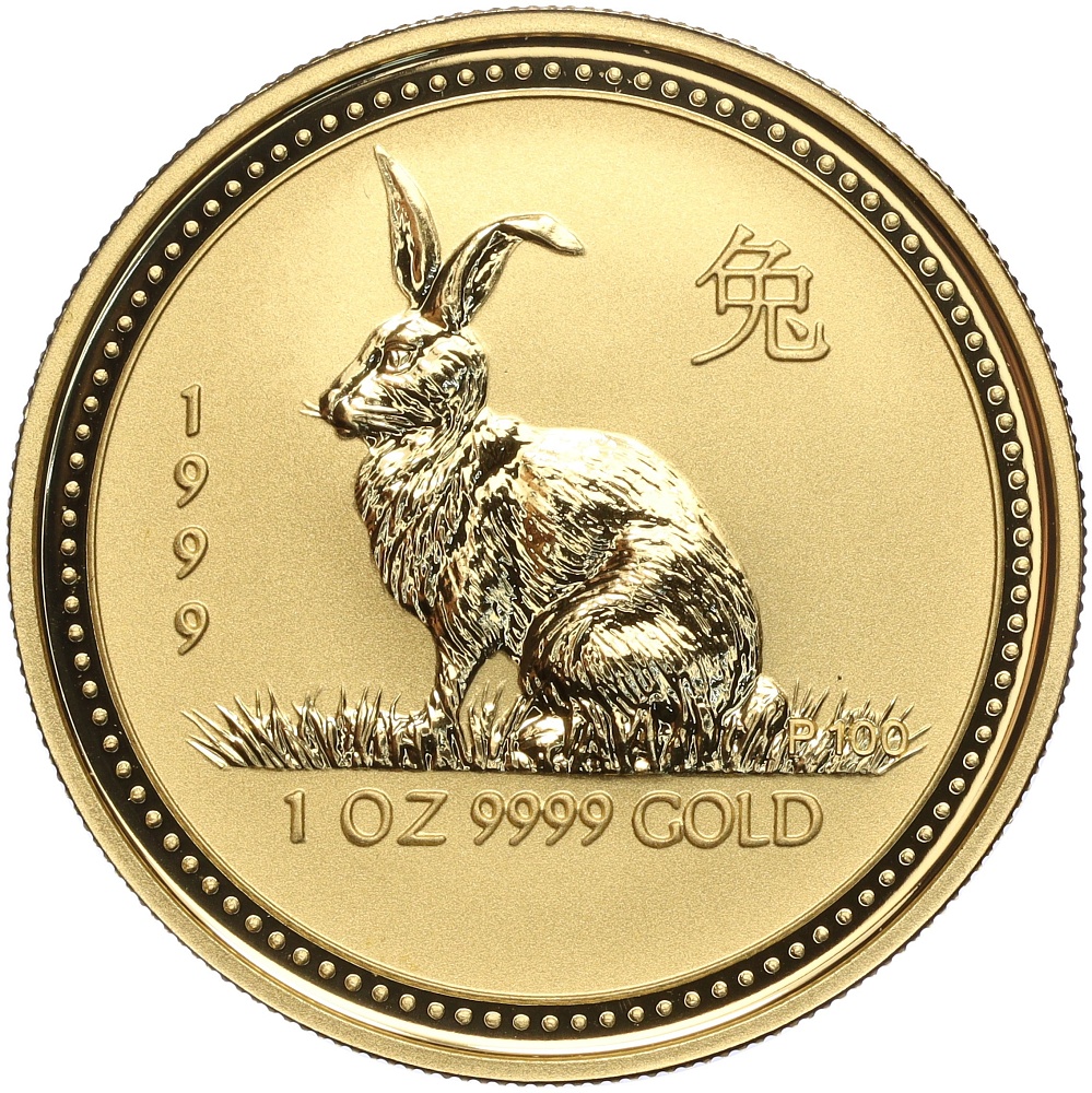 100 долларов 1999 года Австралия «Китайский гороскоп — Год кролика» — Фото №1