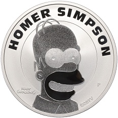 1 доллар 2022 года Тувалу «Симпсоны — Гомер Симпсон» — Фото №1
