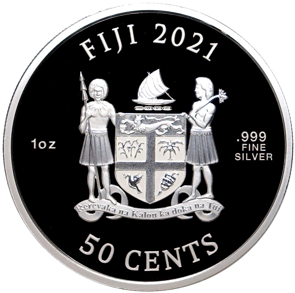 50 центов 2021 года Фиджи «Кошки» — Фото №2