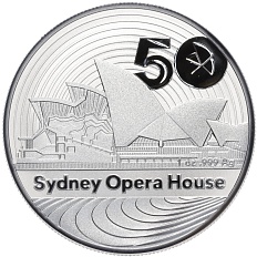1 доллар 2023 года Австралия «50 лет Сиднейскому оперному театру» — Фото №1
