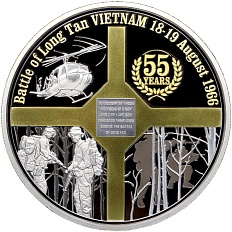 10 долларов 2021 года Ниуэ «55 лет битве при Лонг-Тане» — Фото №1