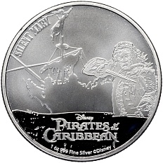 2 доллара 2022 года Ниуэ «Пираты Карибского моря — Немая Мария» — Фото №1
