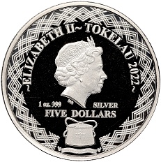 5 долларов 2022 года Токелау «Совы — Австралийская Сипуха» — Фото №2