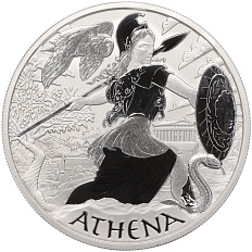 1 доллар 2022 года Тувалу «Боги Олимпа — Афина» — Фото №1