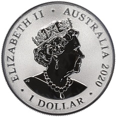 1 доллар 2020 года Австралия «Австралийский зоопарк — Суматранский тигр» — Фото №2