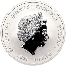 1 доллар 2022 года Тувалу «Боги Олимпа — Афродита» — Фото №2