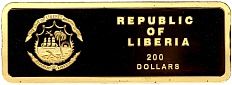 200 долларов 2010 года Либерия «Китайский гороскоп — Год тигра» — Фото №2