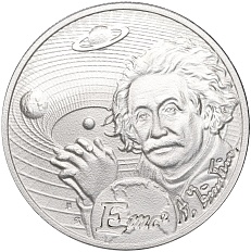 2 доллара 2022 года Ниуэ «Иконы инноваций — Альберт Энштейн» — Фото №1