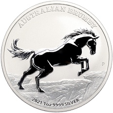 1 доллар 2021 года Австралия «Австралийский брамби» — Фото №1