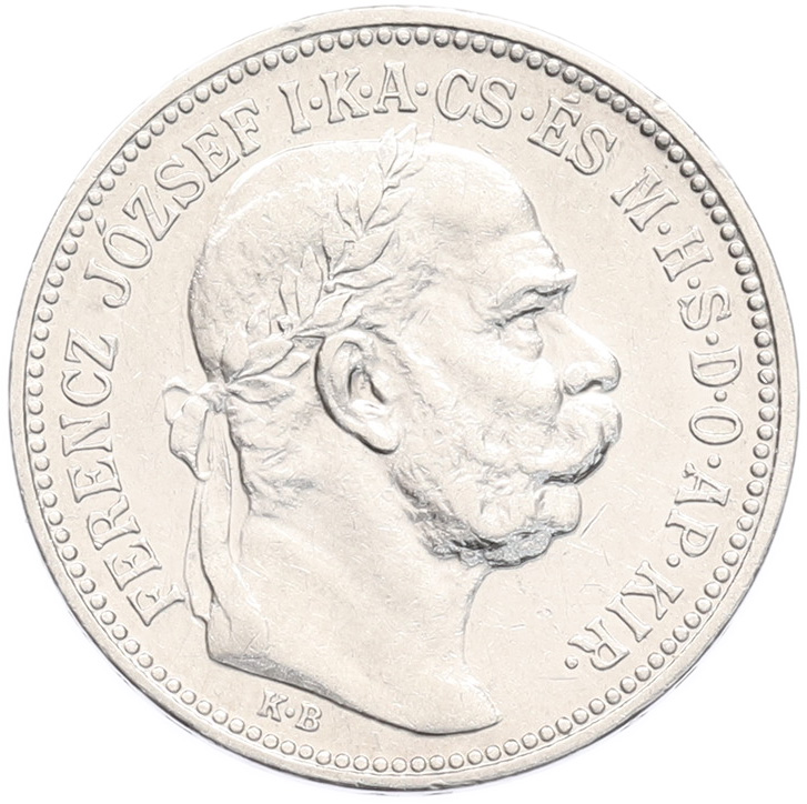 1 крона 1916 года Венгрия — Фото №2