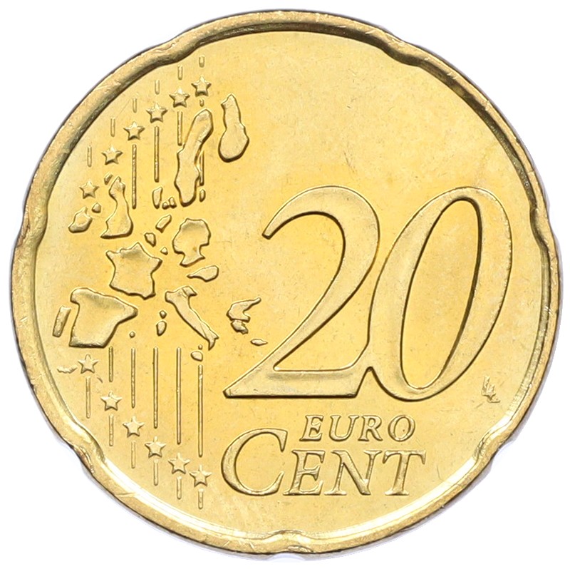 20 евроцентов 2001 года Монако — Фото №2