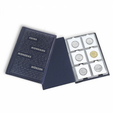 Альбом для монет в холдерах на 60 ячеек, Синий, LEUCHTTURM, 325026 — Фото №1