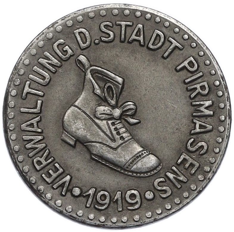 50 пфеннигов 1919 года Германия — город Пирмазенс (Нотгельд) — Фото №1