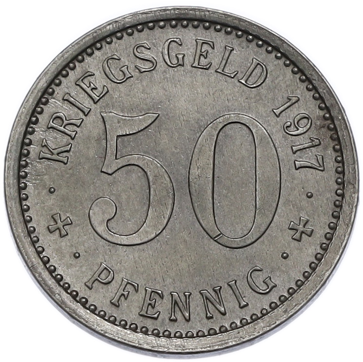 50 пфеннигов 1917 года Германия — город Менден (Нотгельд) — Фото №2