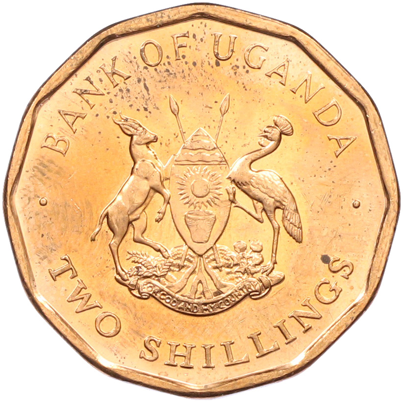 2 шиллинга 1987 года Уганда — Фото №2