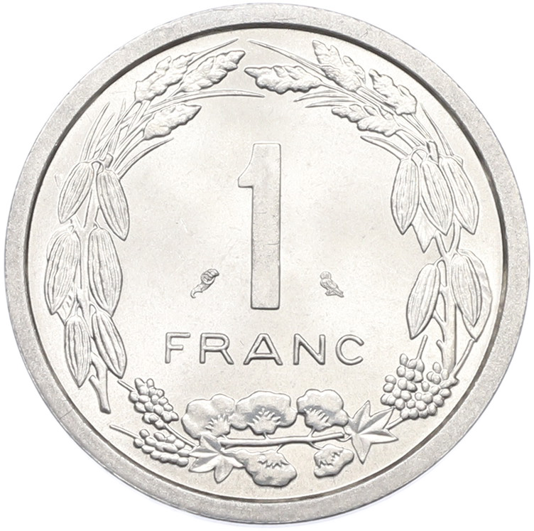 1 франк 1969 года Экваториальная Африка (Камерун) — Фото №2