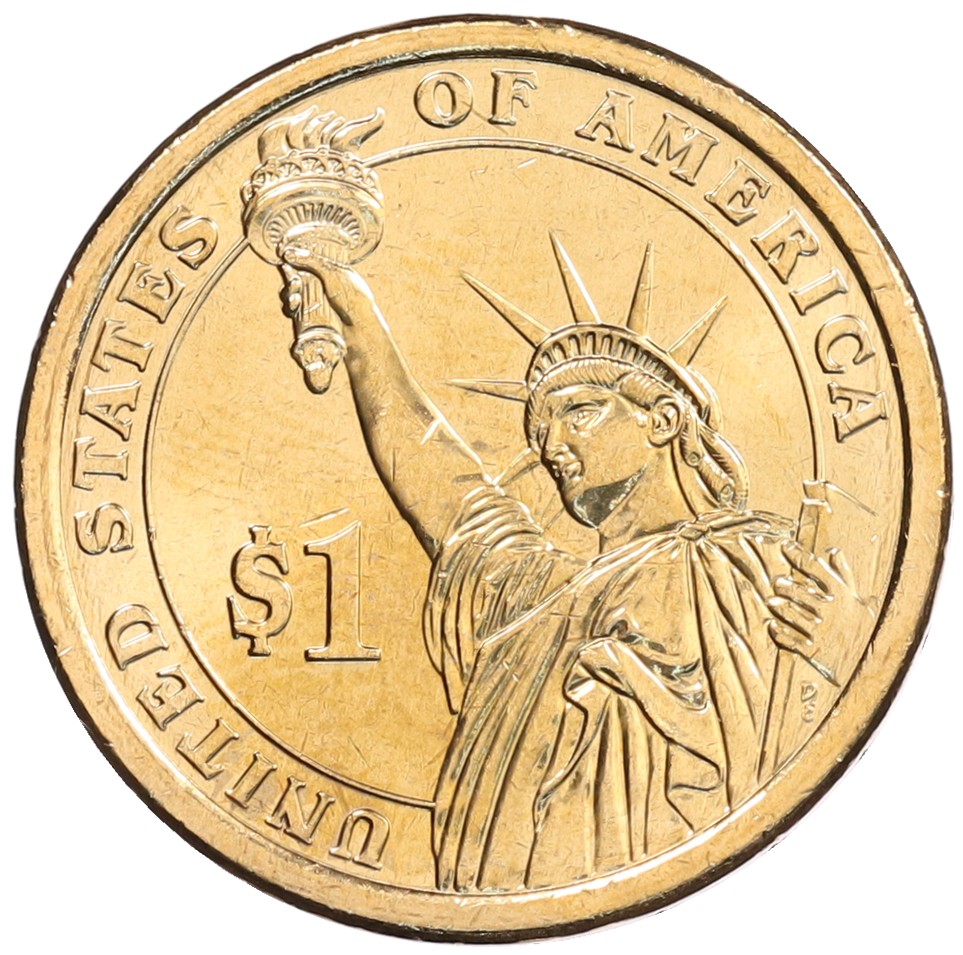 1 доллар 2010 года D США «14-й президент США Франклин Пирс» — Фото №2