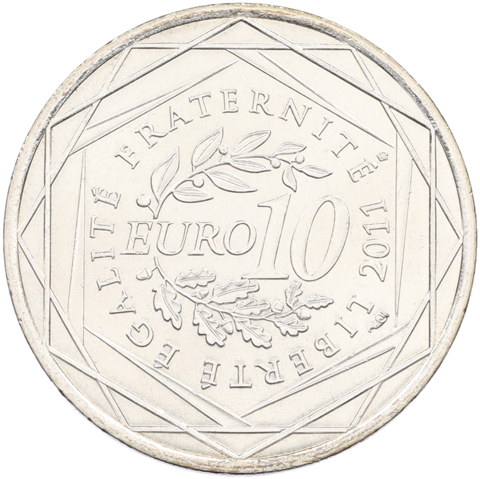 10 евро 2011 года Франция «Регионы Франции — Бретань» — Фото №2