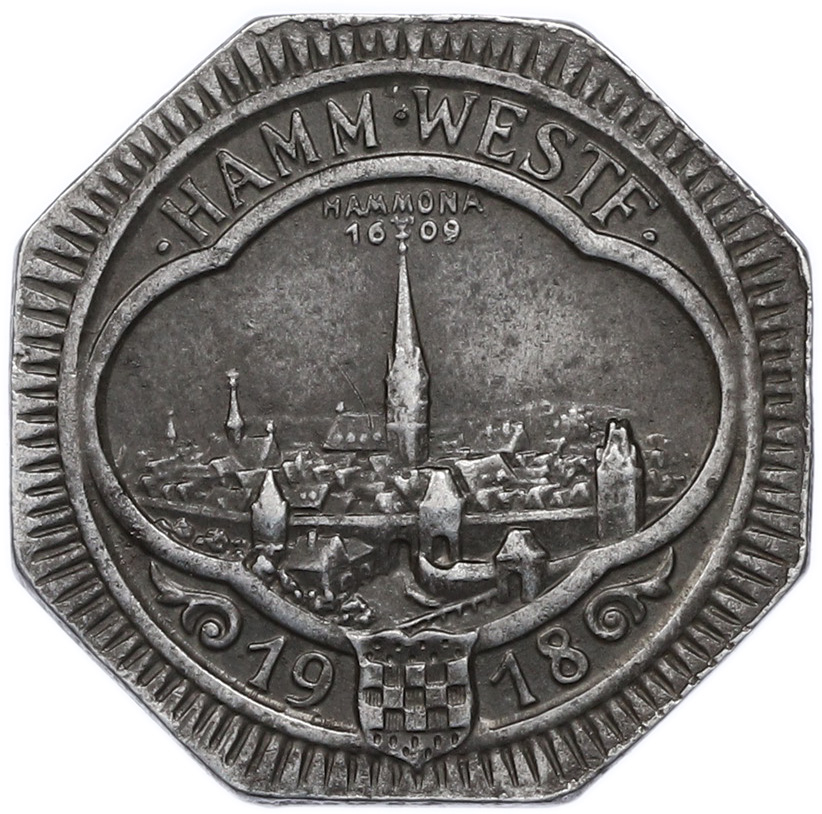 50 пфеннигов 1918 года Германия — город Хамм (Нотгельд) — Фото №1