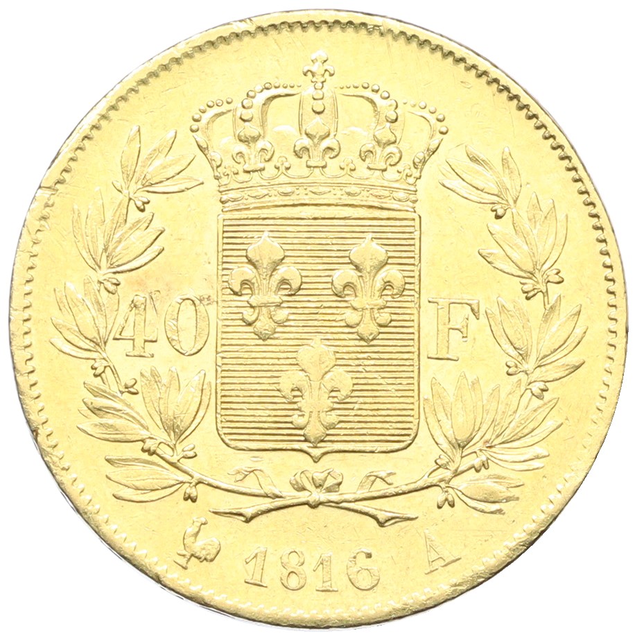 40 франков 1816 года А Франция — Фото №1