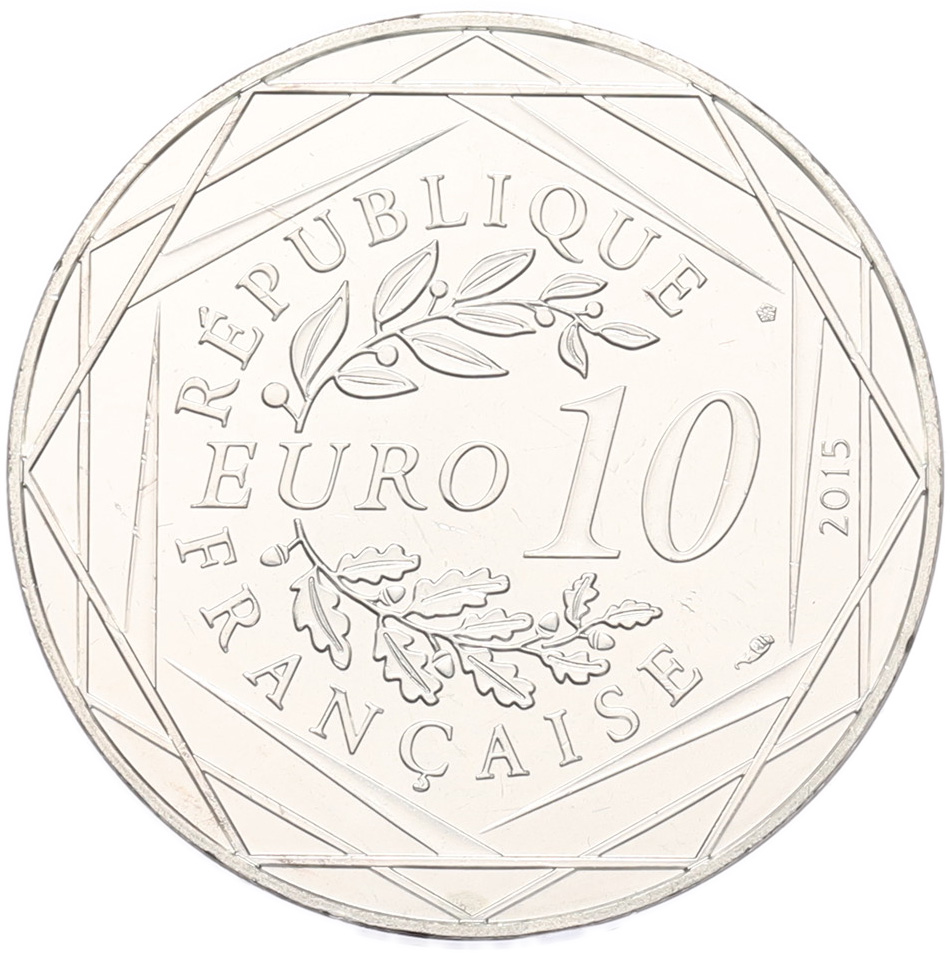 10 евро 2015 года Франция «Астерикс и Обеликс — Решетка» — Фото №2