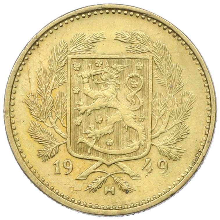 5 марок 1949 года Финляндия — Фото №1