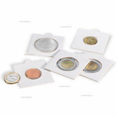 Холдеры самоклеящиеся для монет диаметром до 27,5 мм (упаковка 25 штук), LEUCHTTURM, 308858 — Фото №1