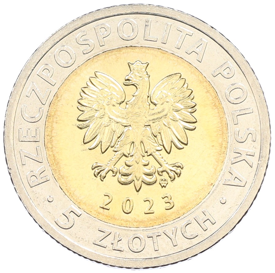 5 злотых 2023 года Польша «Открой для себя Польшу — Канал через Вислинскую косу» — Фото №2