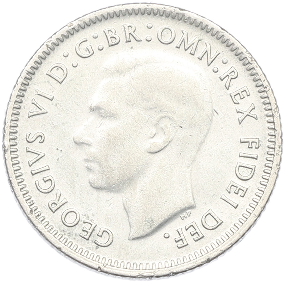 6 пенсов 1951 года Австралия — Фото №2