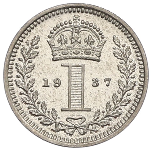 1 пенни 1937 года Великобритания «Маунди» — Фото №1