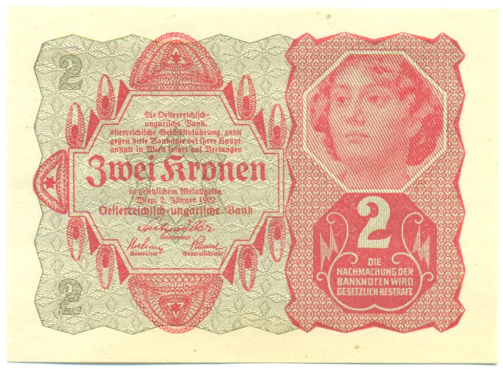 2 кроны 1922 года Австрия — Фото №1