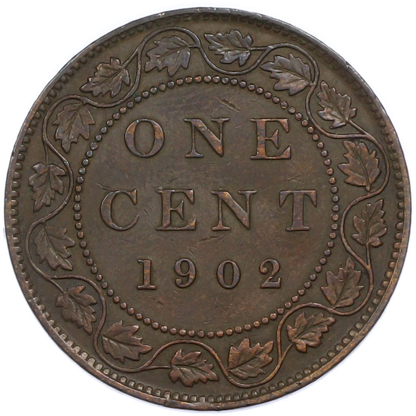 1 цент 1902 года Канада — Фото №1
