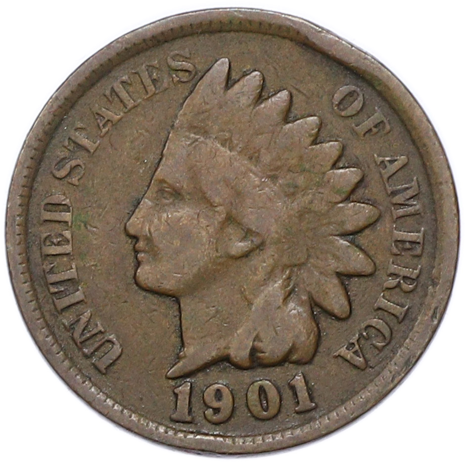 1 цент 1901 года США — Фото №1