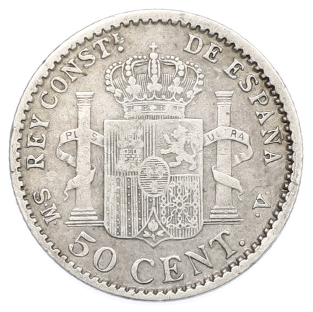 50 сентимо 1904 года Испания — Фото №2