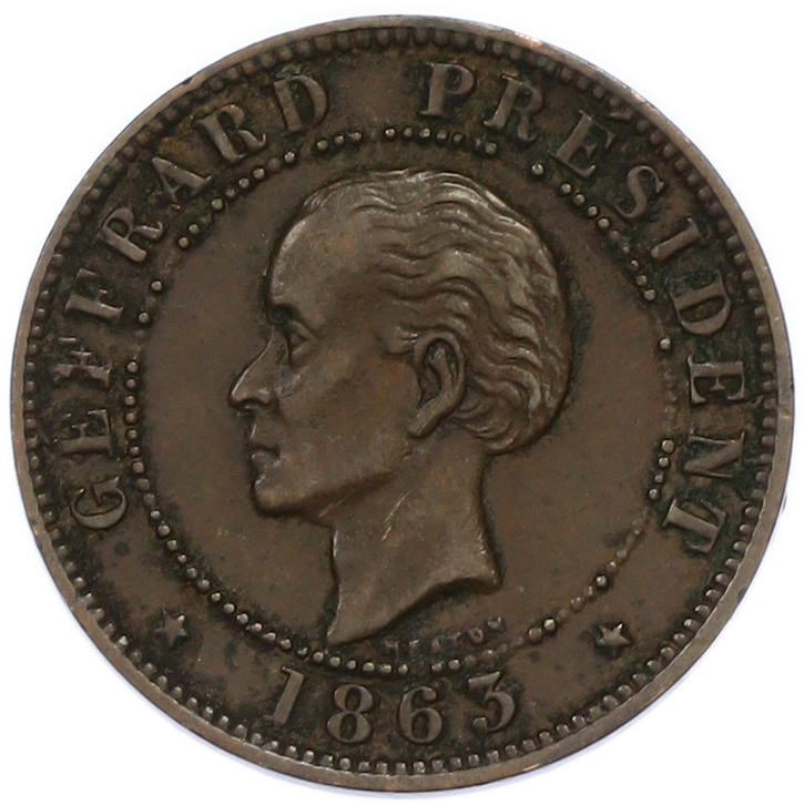 10 сантимов 1863 года Гаити — Фото №1