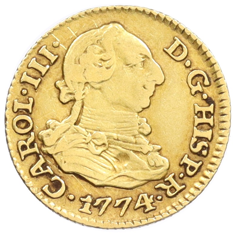 1/2 эскудо 1774 года Испания — Фото №1