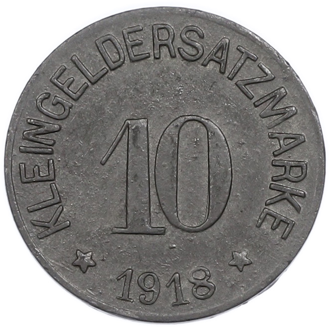 10 пфеннигов 1918 года Германия — город Хоф (Нотгельд) — Фото №2