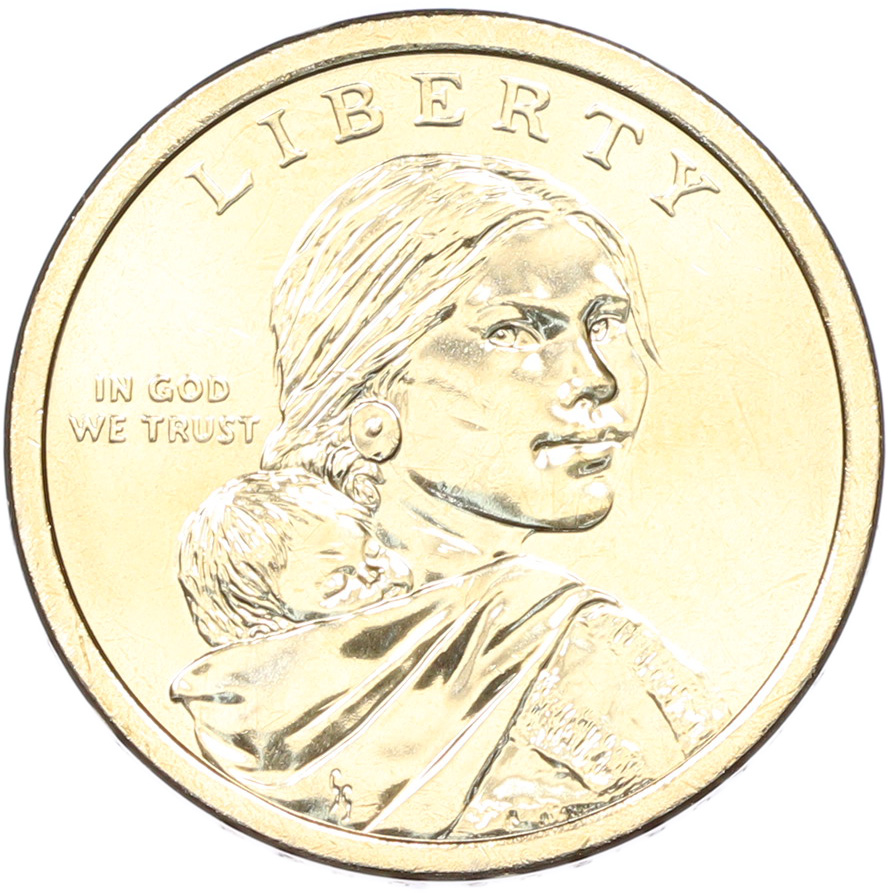 1 доллар 2026 года (D) США «Коренные Американцы (Сакагавея) — Полли Купер» — Фото №2