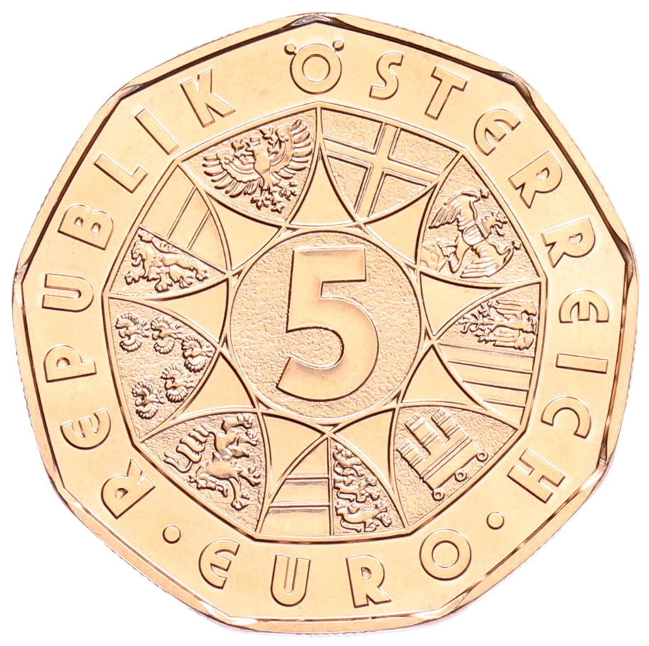 5 евро 2026 года Австрия «Прыжок в счастье» — Фото №2