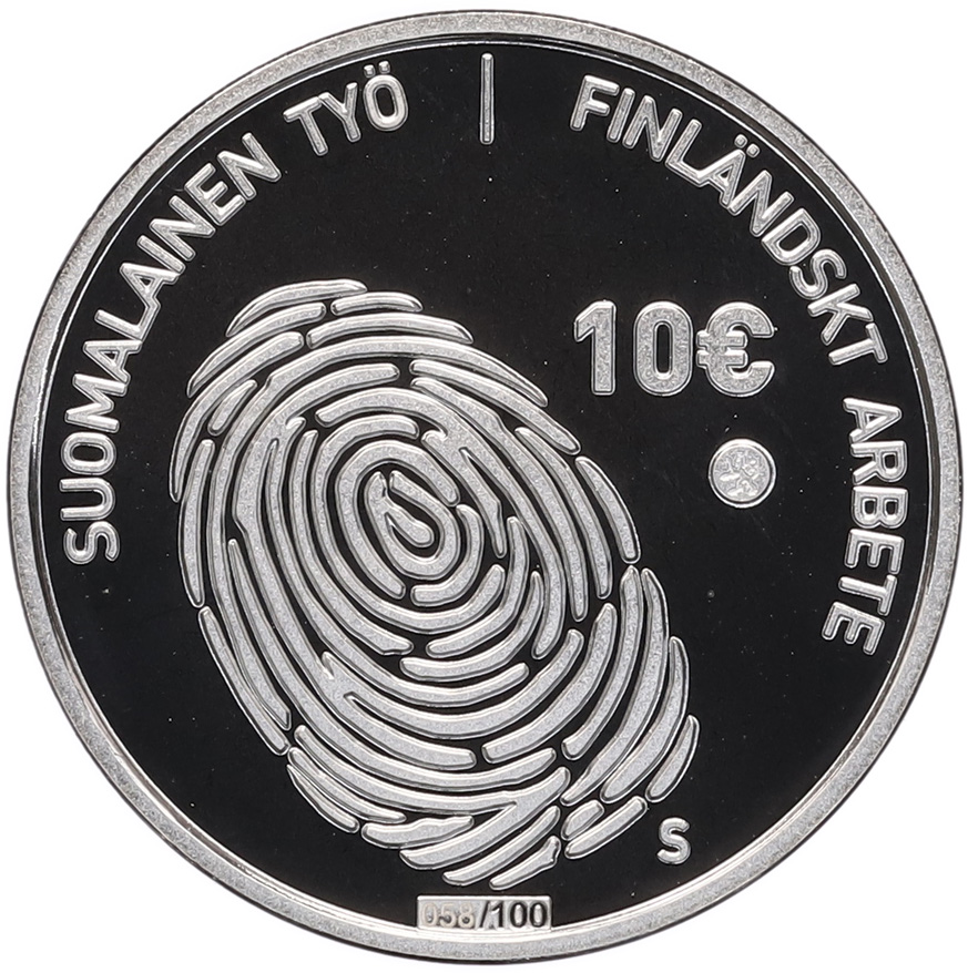 10 евро 2016 года Финляндия «Финская работа» — Фото №2