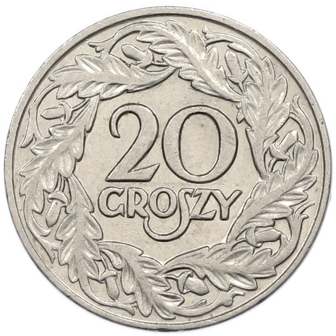 20 грошей 1923 года Польша — Фото №1
