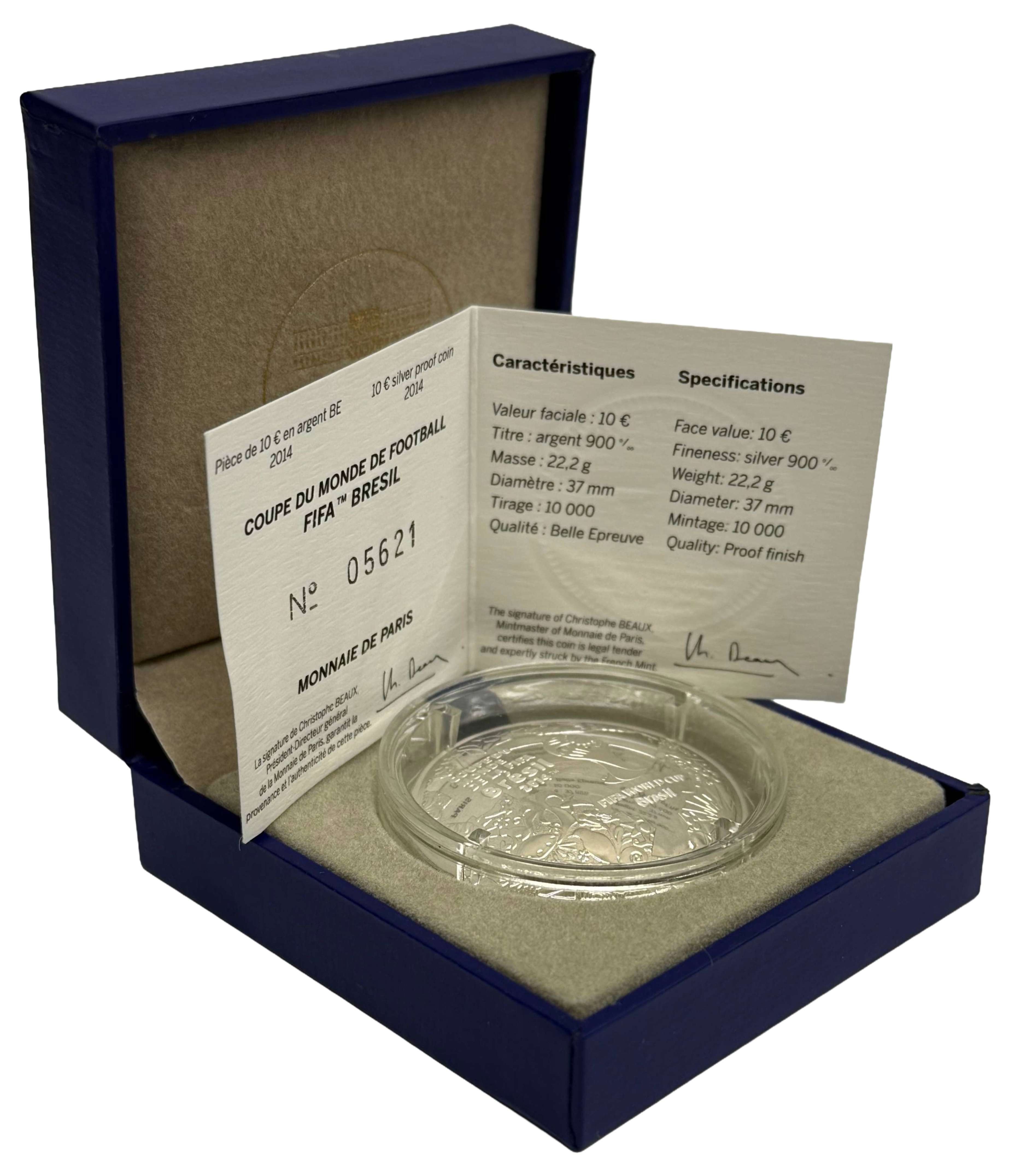 10 евро 2014 года Франция «Чемпионат мира по футболу в Бразилии 2014» — Фото №3