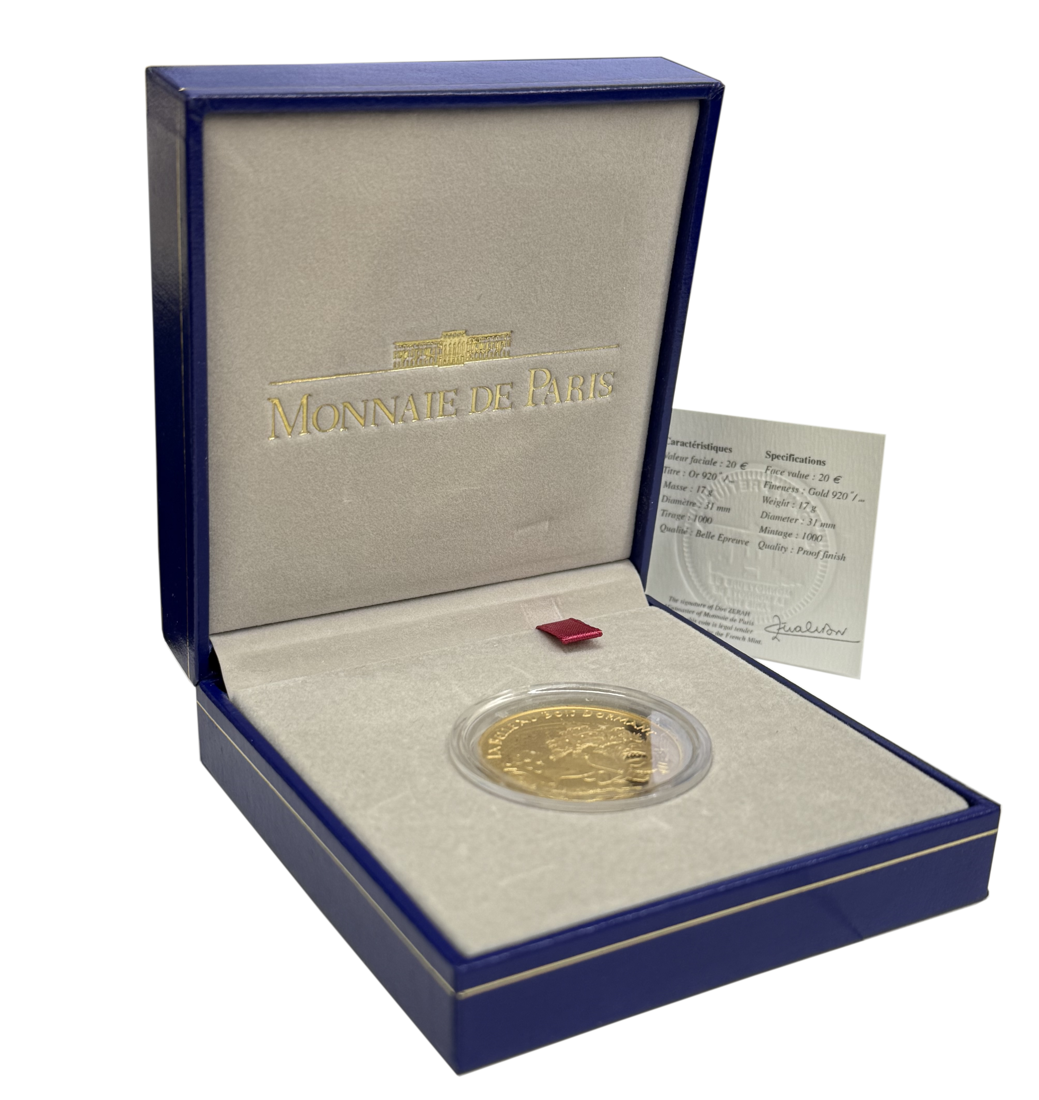 20 евро 2003 года Франция «Персонажи сказок — Спящая красавица» — Фото №3